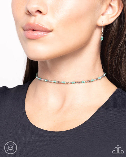 BEMUSED BASIC GREEN CHOKER