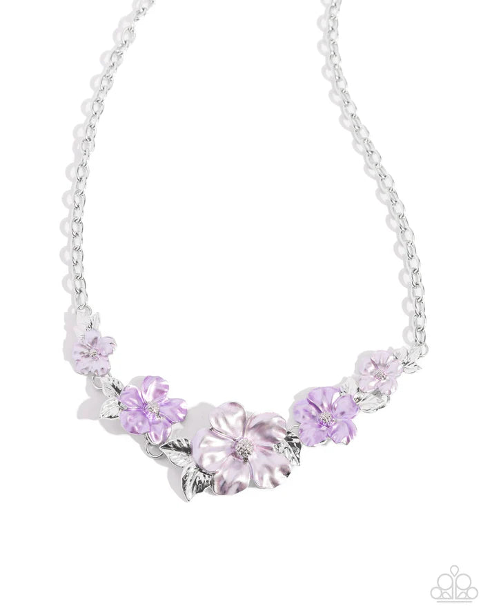 BOUQUET BRILLIANCE PURPLE NECKLACE