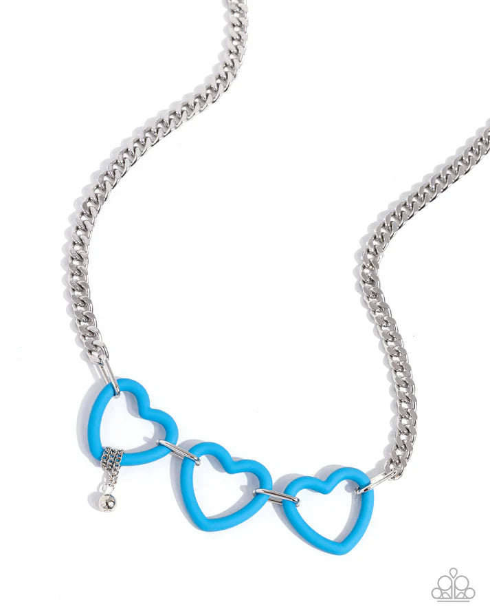 HEART HOMAGE BLUE NECKLACE