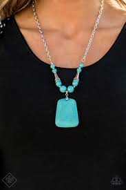 SANDSTONE OASIS BLUE NECKLACE