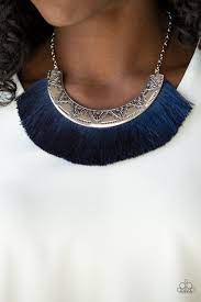 MIGHT AND MANE BLUE NECKLACE