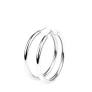 CURVE BALL SILVER HOOP