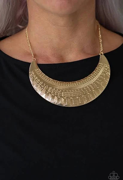 LARGE AS LIFE GOLD NECKLACE